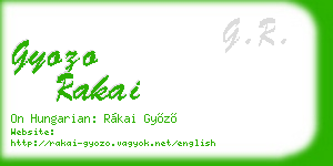 gyozo rakai business card